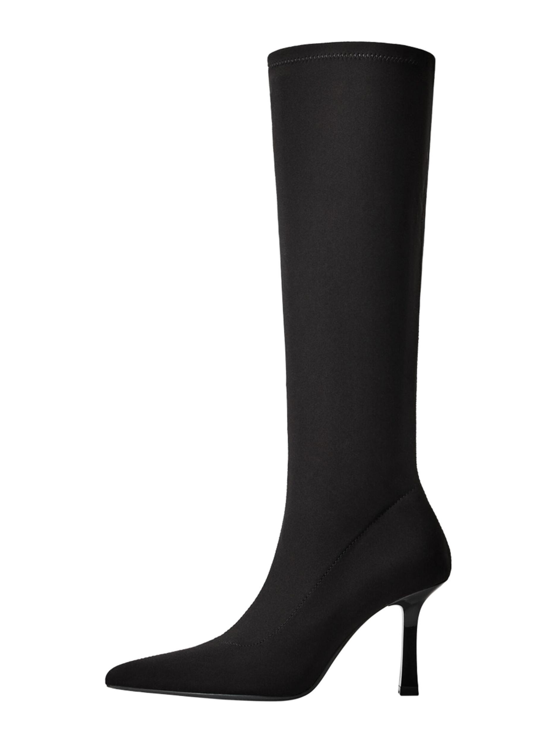 Bershka Kozačky černá