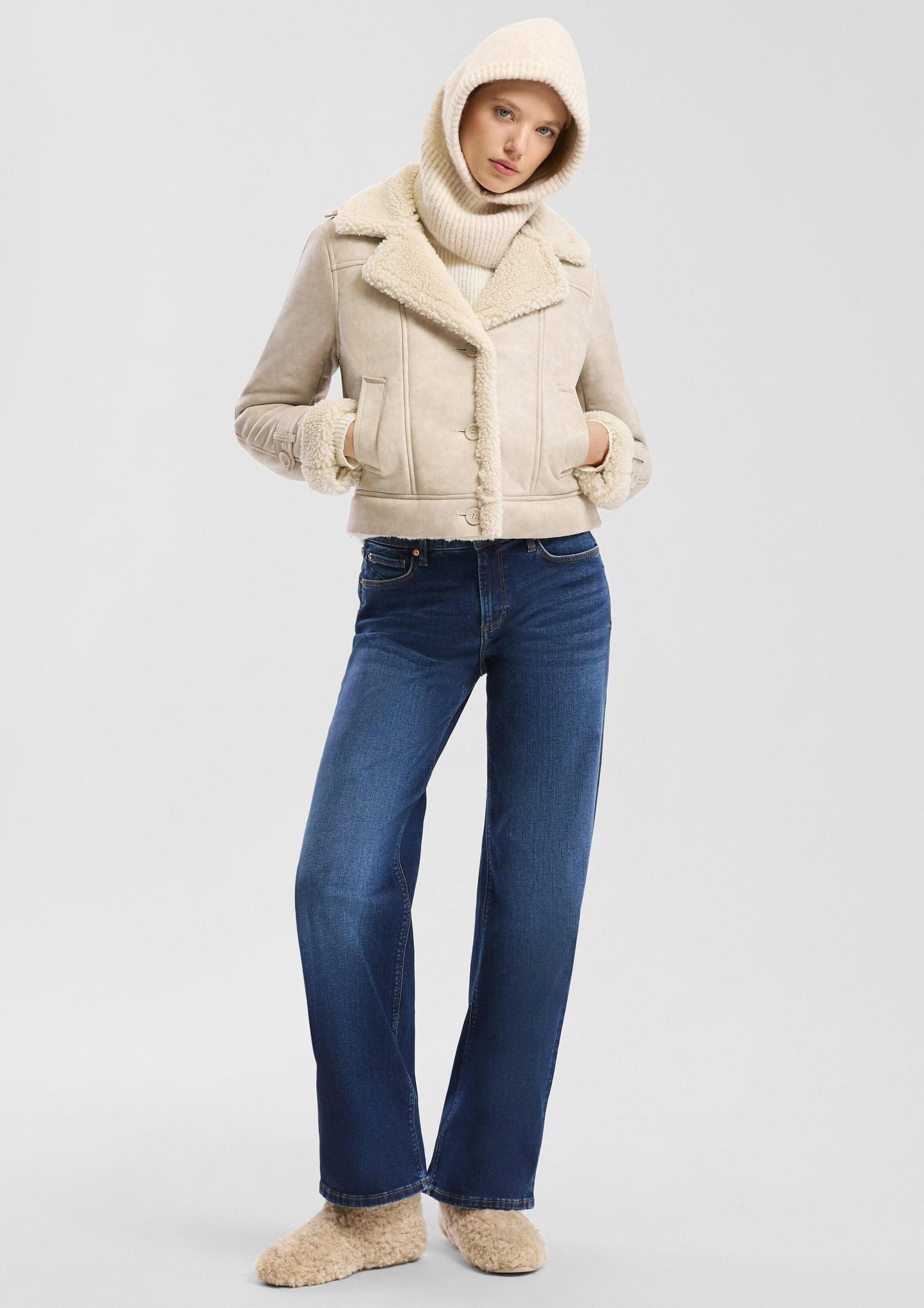 QS Přechodná bunda béžová