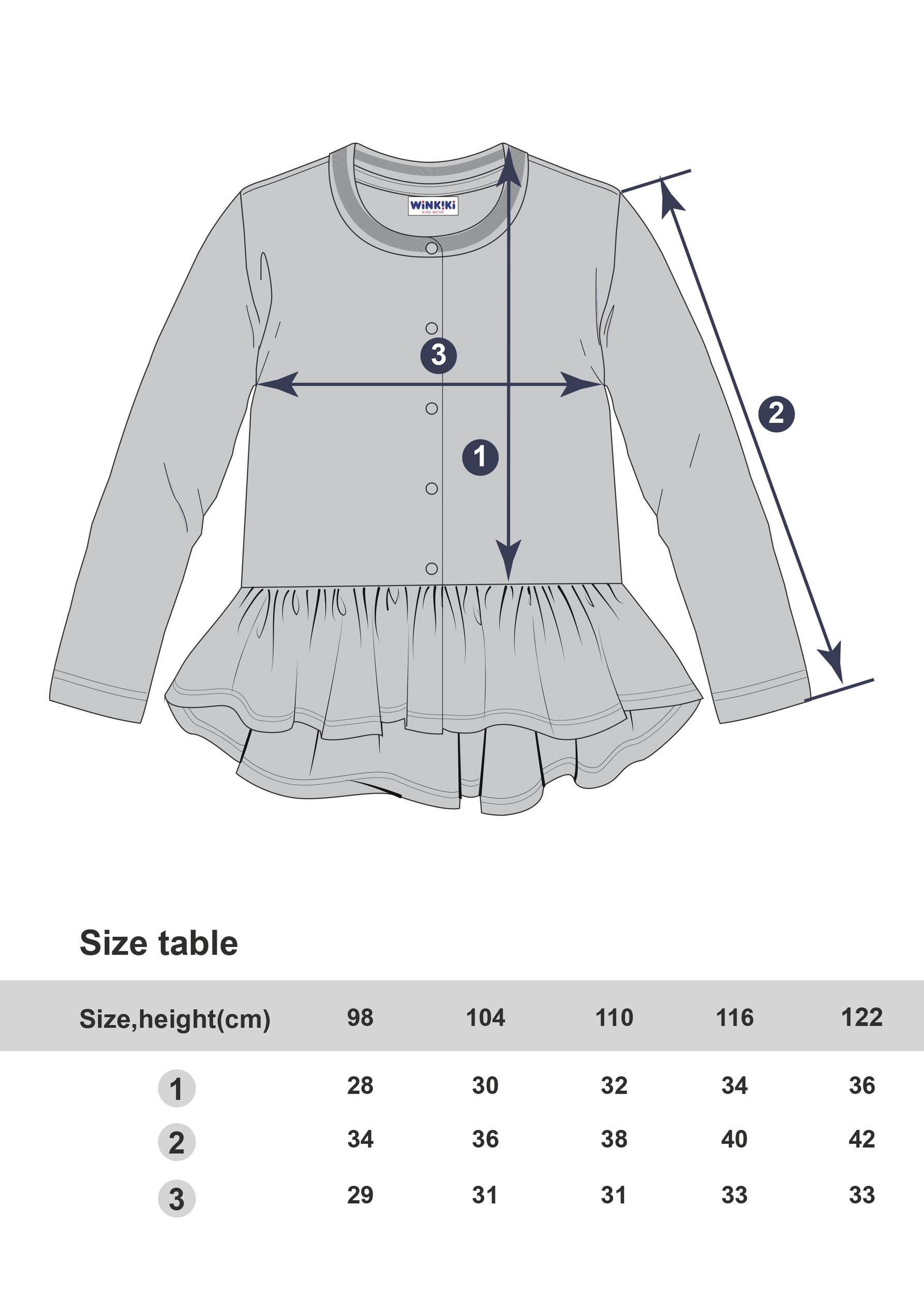 Winkiki Kids Wear Dívčí mikina Magic - šedý melanž