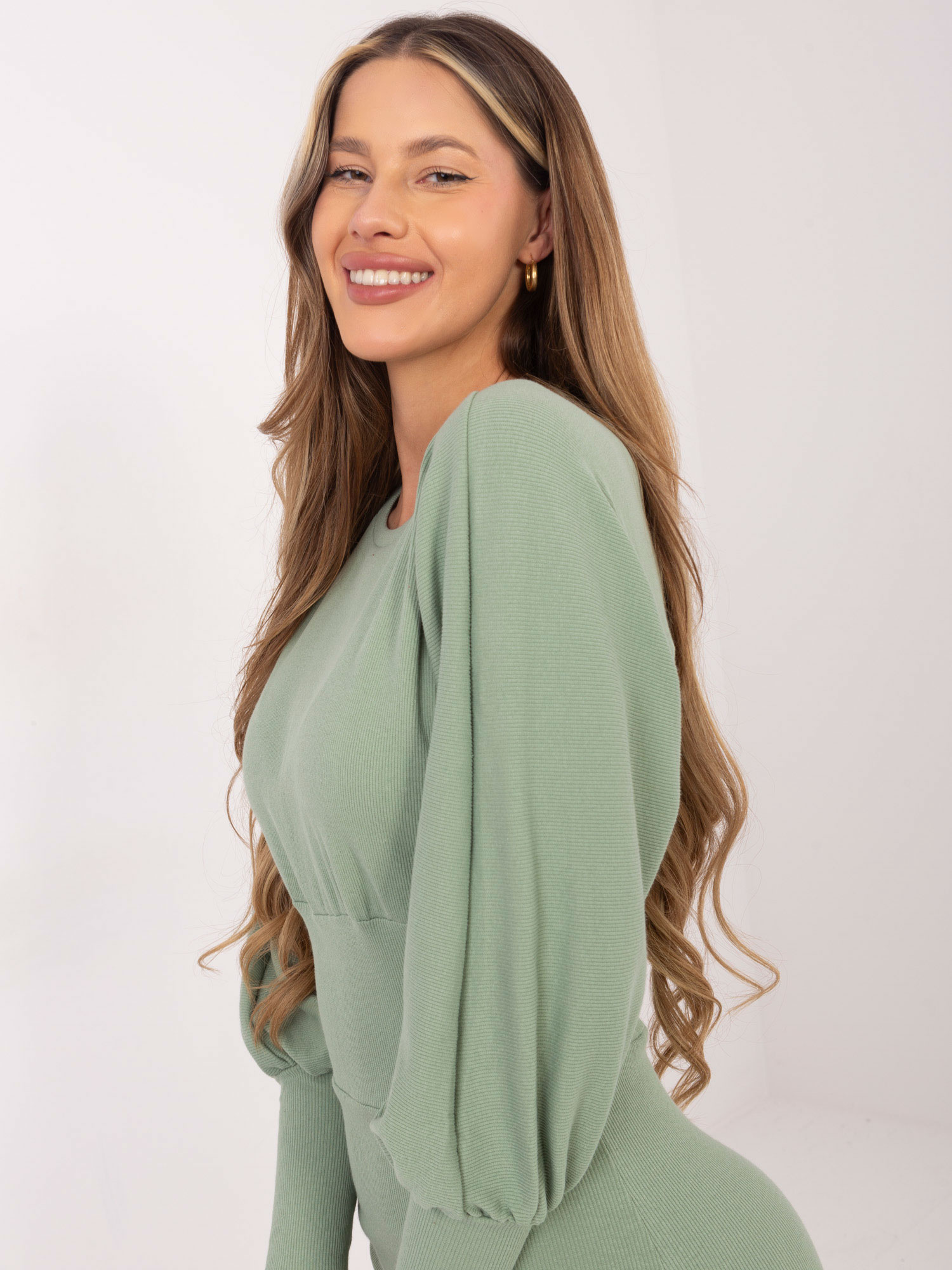 RUE PARIS Dress-RV-SK-6079.65-Pistachio