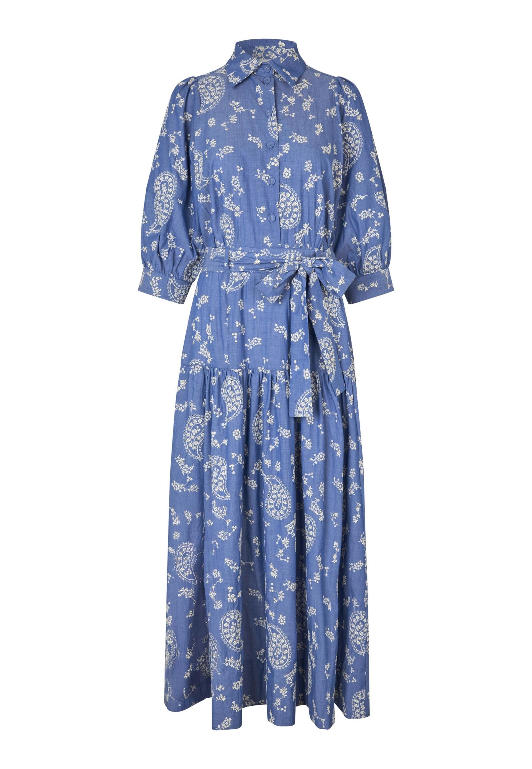 Dea Kudibal Šaty 'Palma' modrá džínovina / bílá