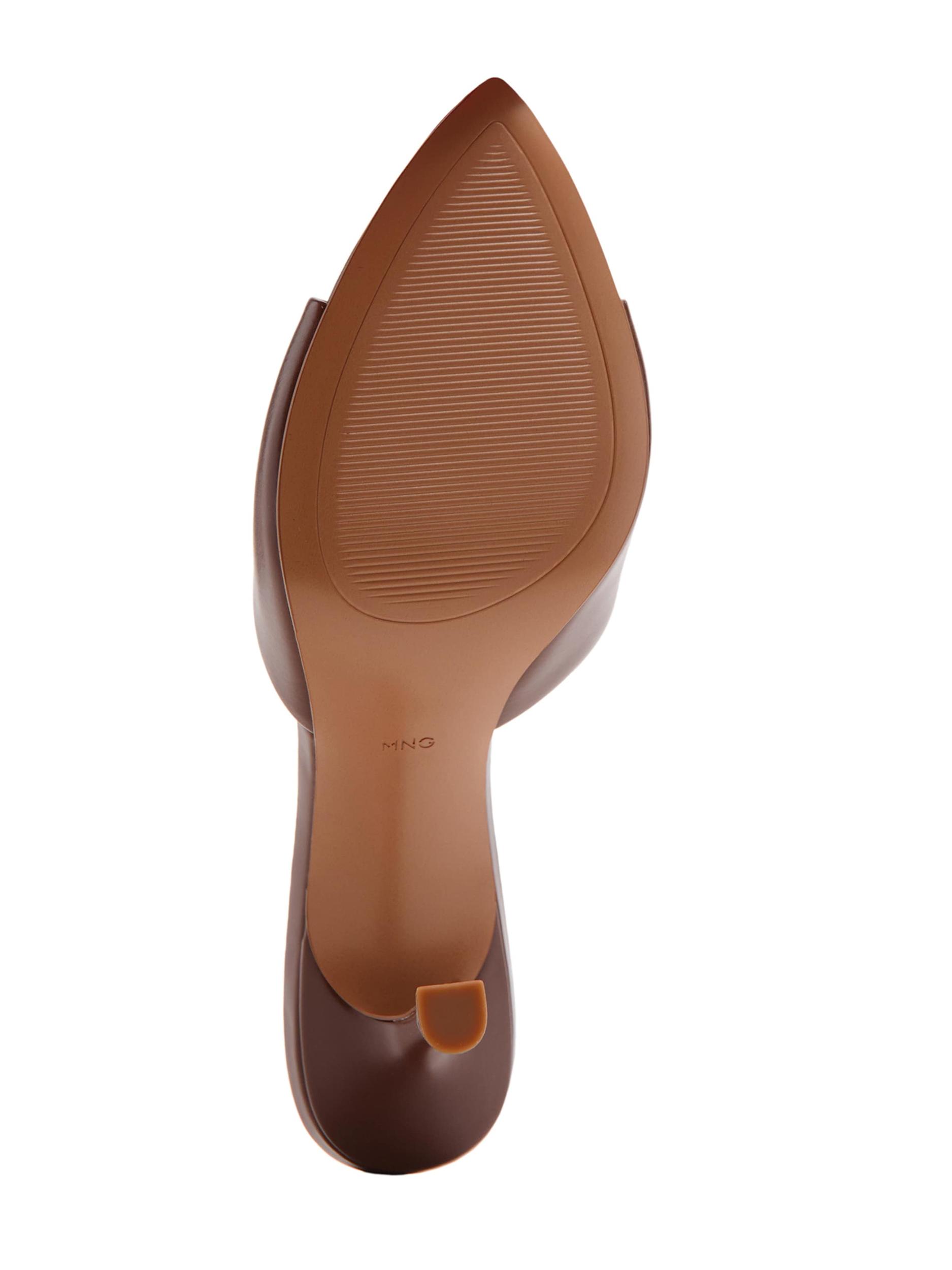 MANGO Sandály 'PEPYBR' hnědá