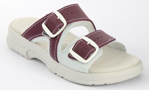 Santé N/517/55 dámské kožené pantofle fialová