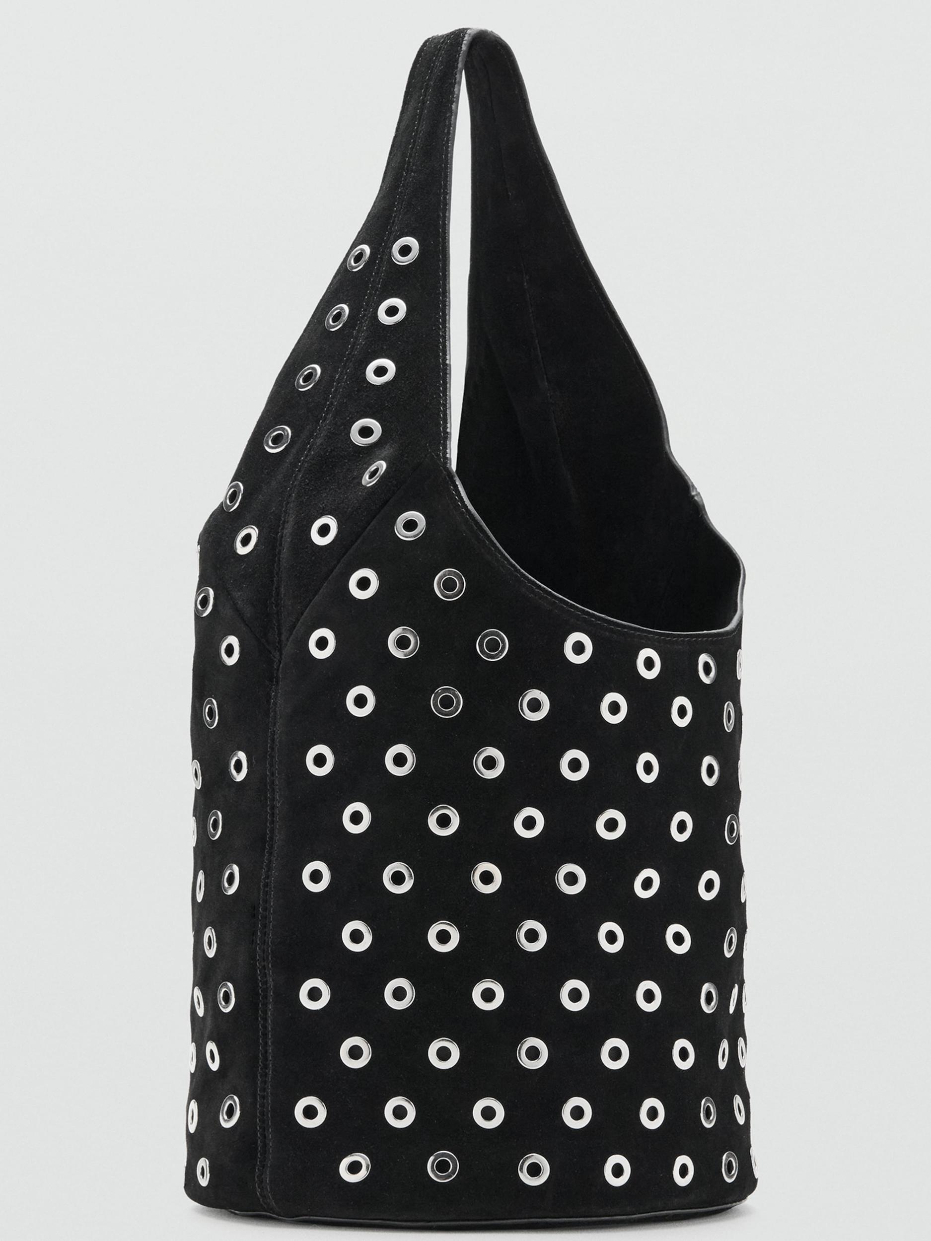 MANGO Nákupní taška 'Miami' černá