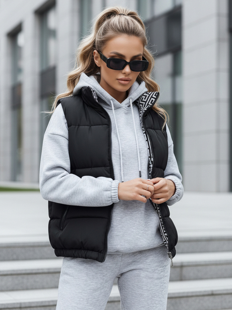 Dámská prošívaná vesta URBANELLE béžová Dstreet TY4970