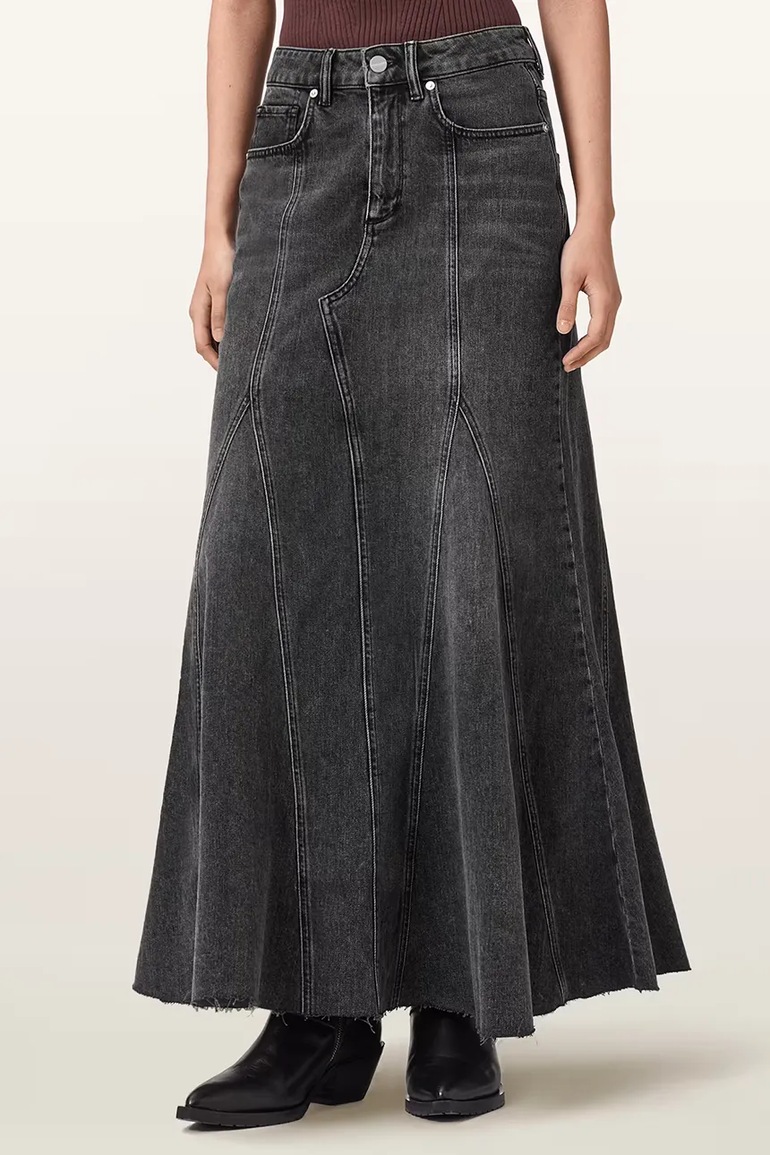 Džínová sukně AllSaints ALMA