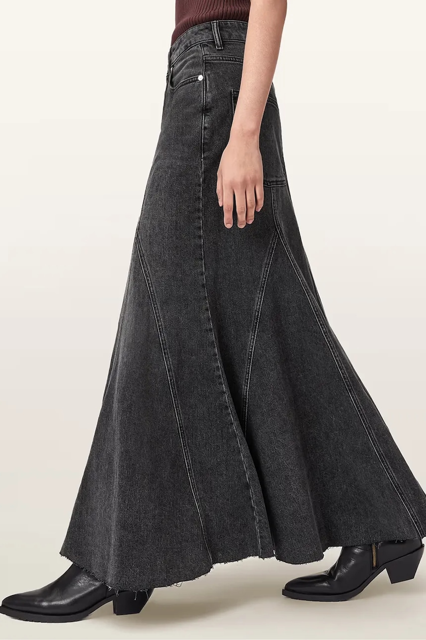 Džínová sukně AllSaints ALMA