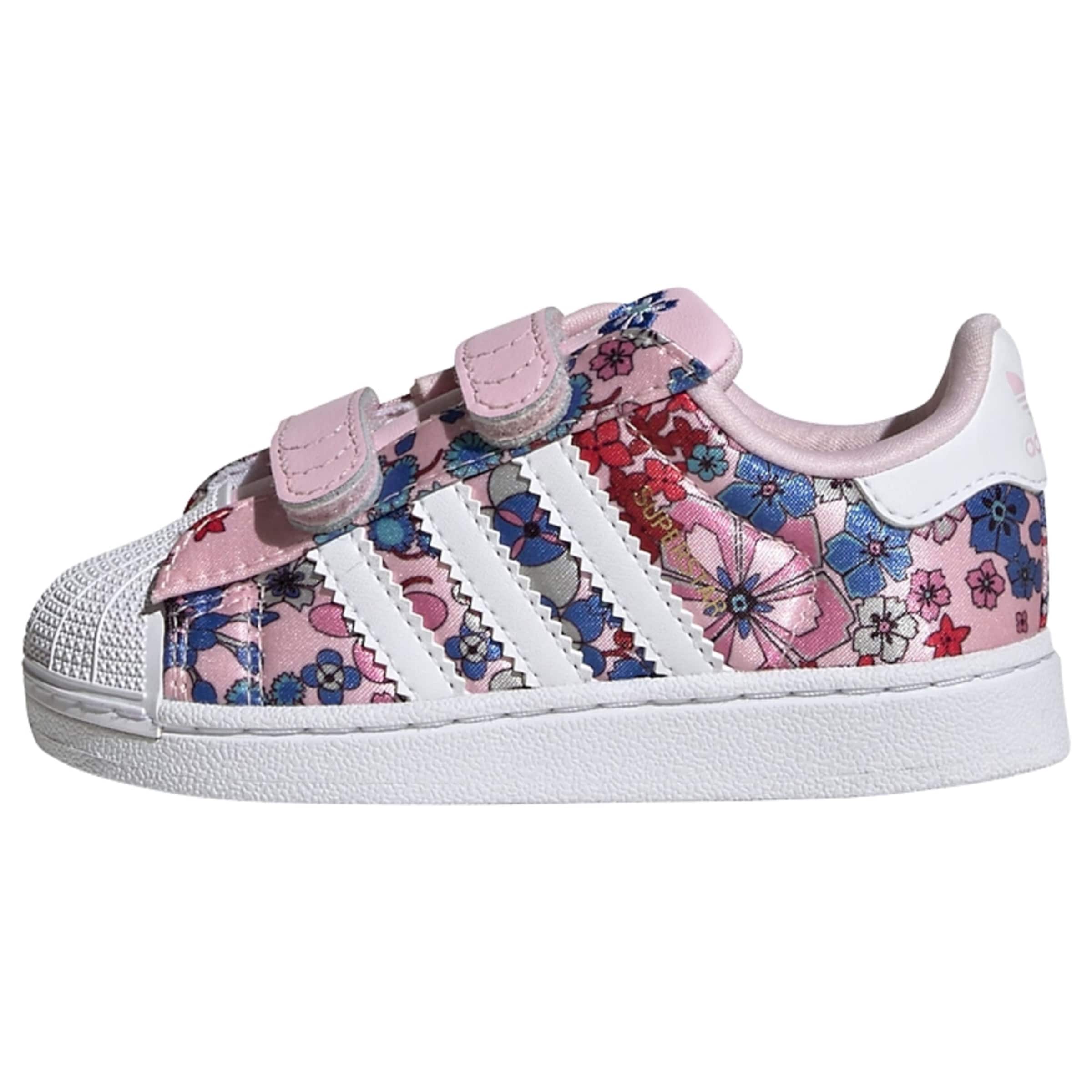 ADIDAS ORIGINALS Tenisky 'LibertyLondon Superstar II' fialkově modrá / růžová / červená / bílá