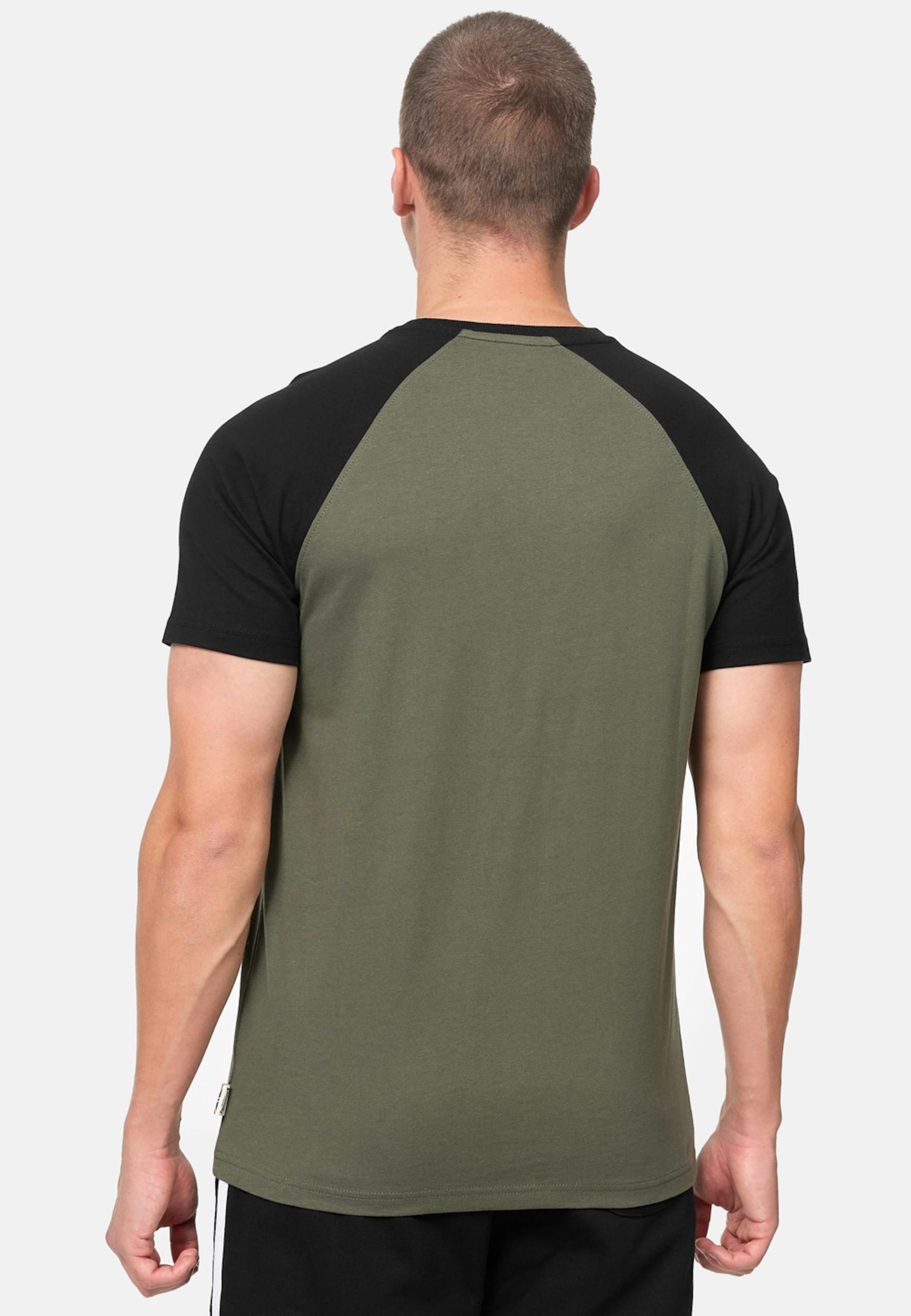 LONSDALE Tričko 'Magilligan' olivová / černá / bílá