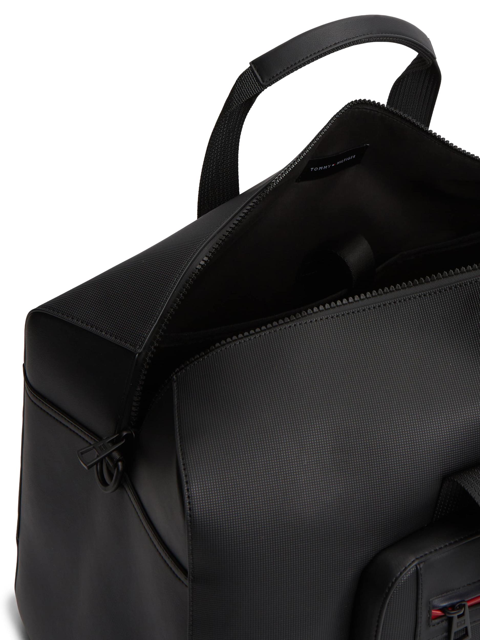 TOMMY HILFIGER Cestovní taška 'Foundation' červená / černá