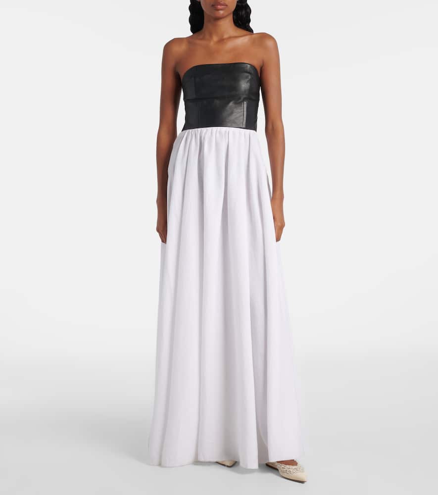 Gabriela Hearst Ziva embroidered leather ballet flats