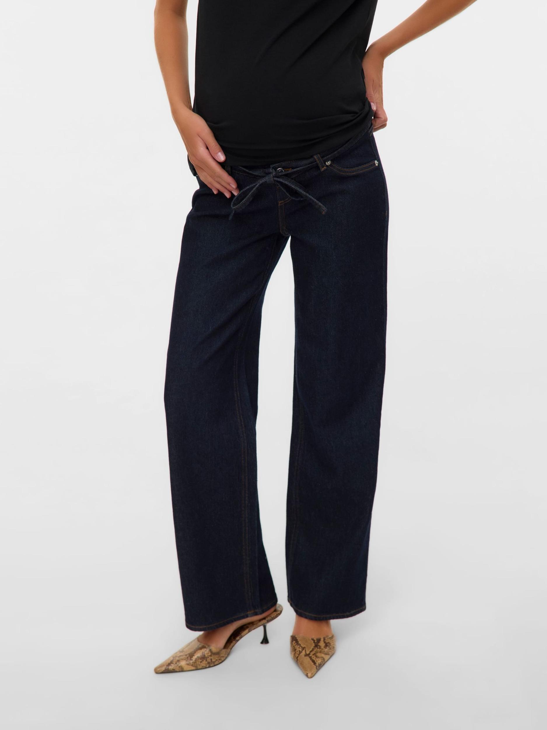 Vero Moda Maternity Džíny VMMTESSA tmavě modrá