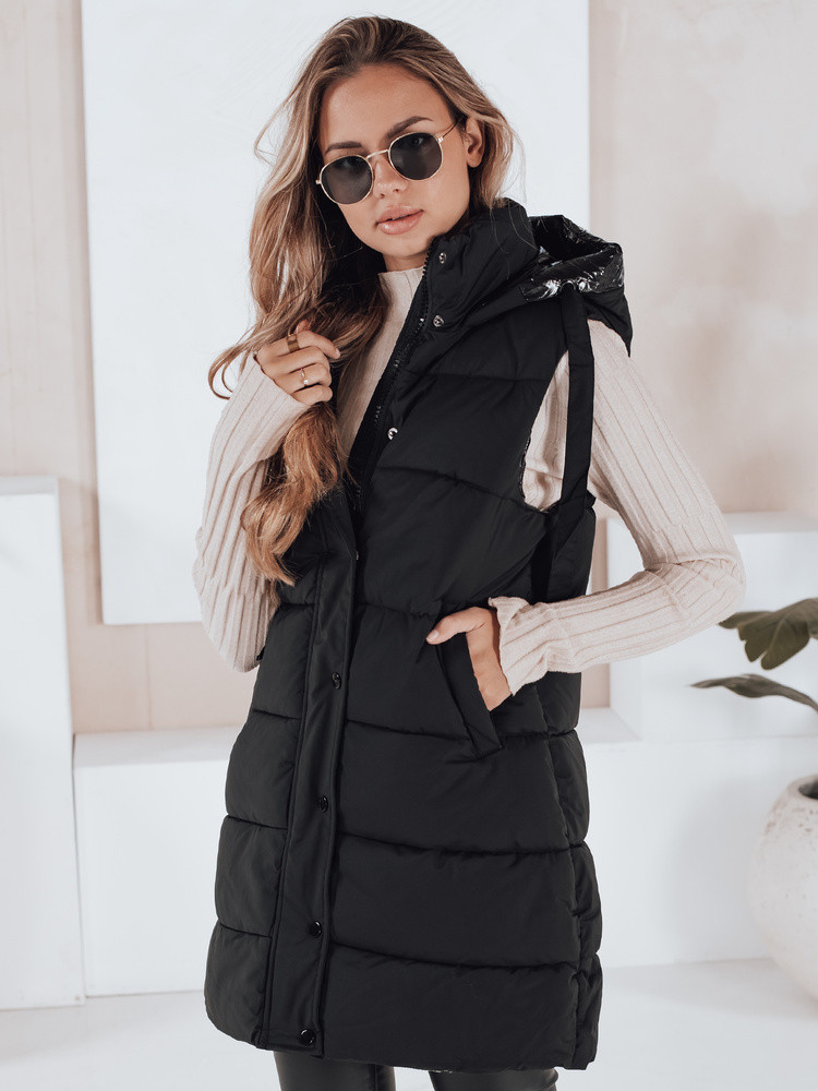 Dámská prošívaná vesta TOLIS černá FashionStreet TY3297