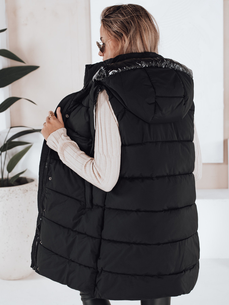 Dámská prošívaná vesta TOLIS černá FashionStreet TY3297