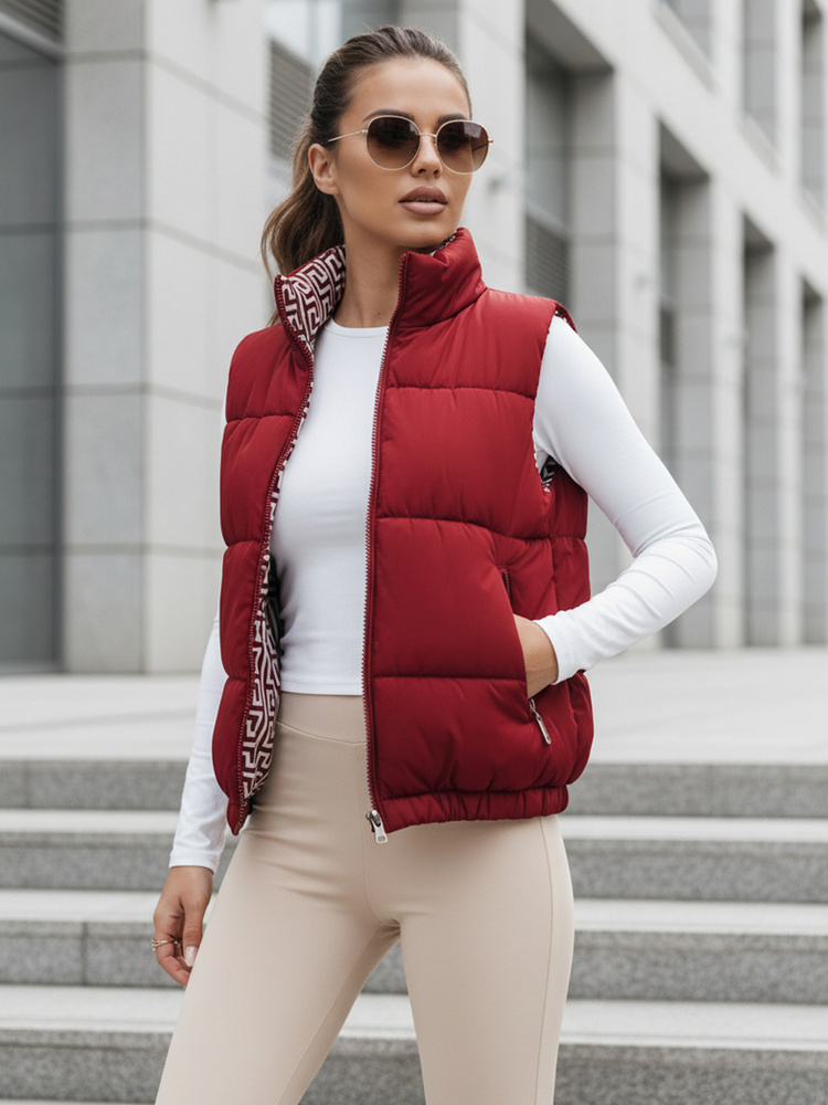 Dámská prošívaná vesta URBANELLE béžová Dstreet TY4970