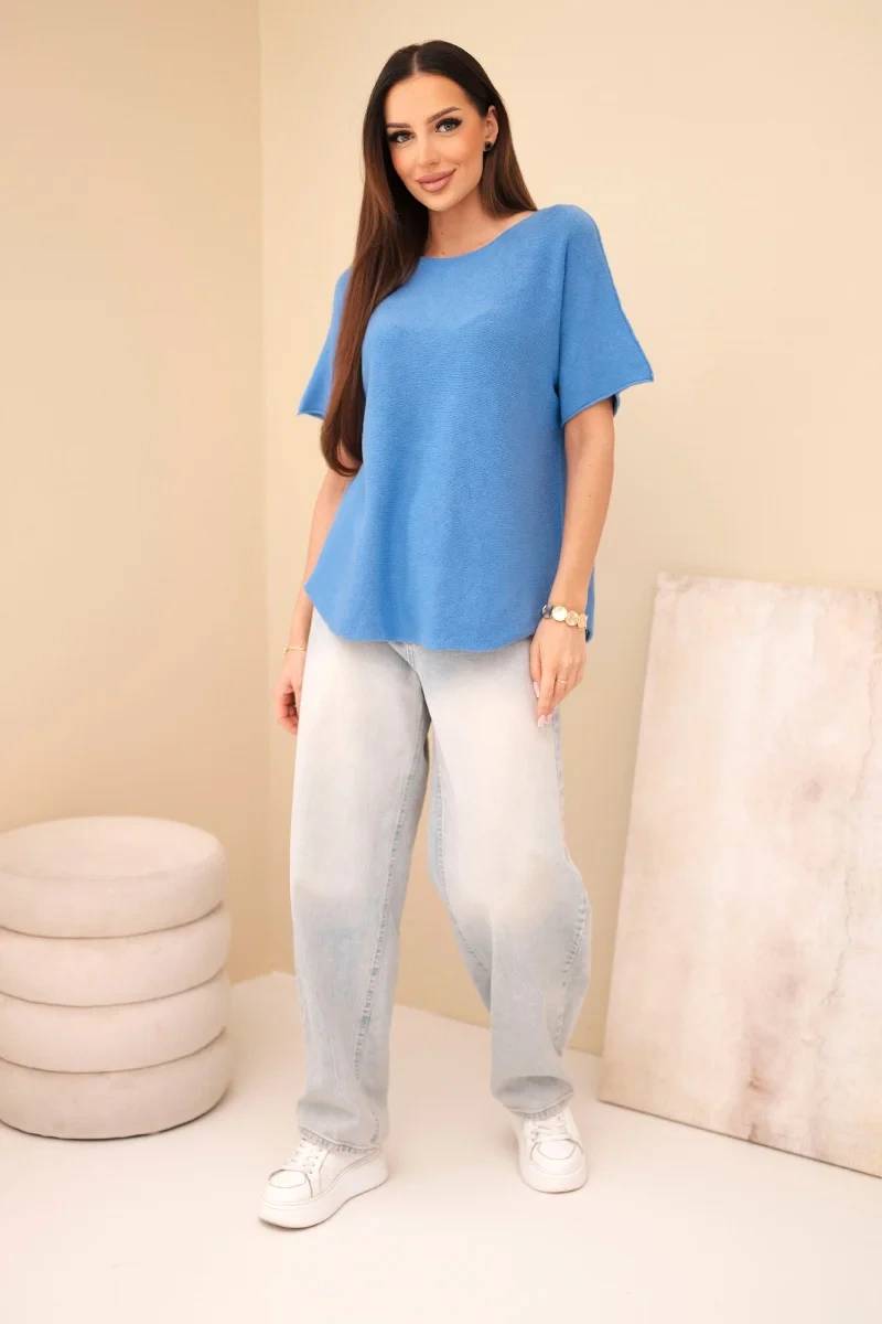 Fashionweek Dámská svetrová halenka z příjemného kvalitního materiálu K115