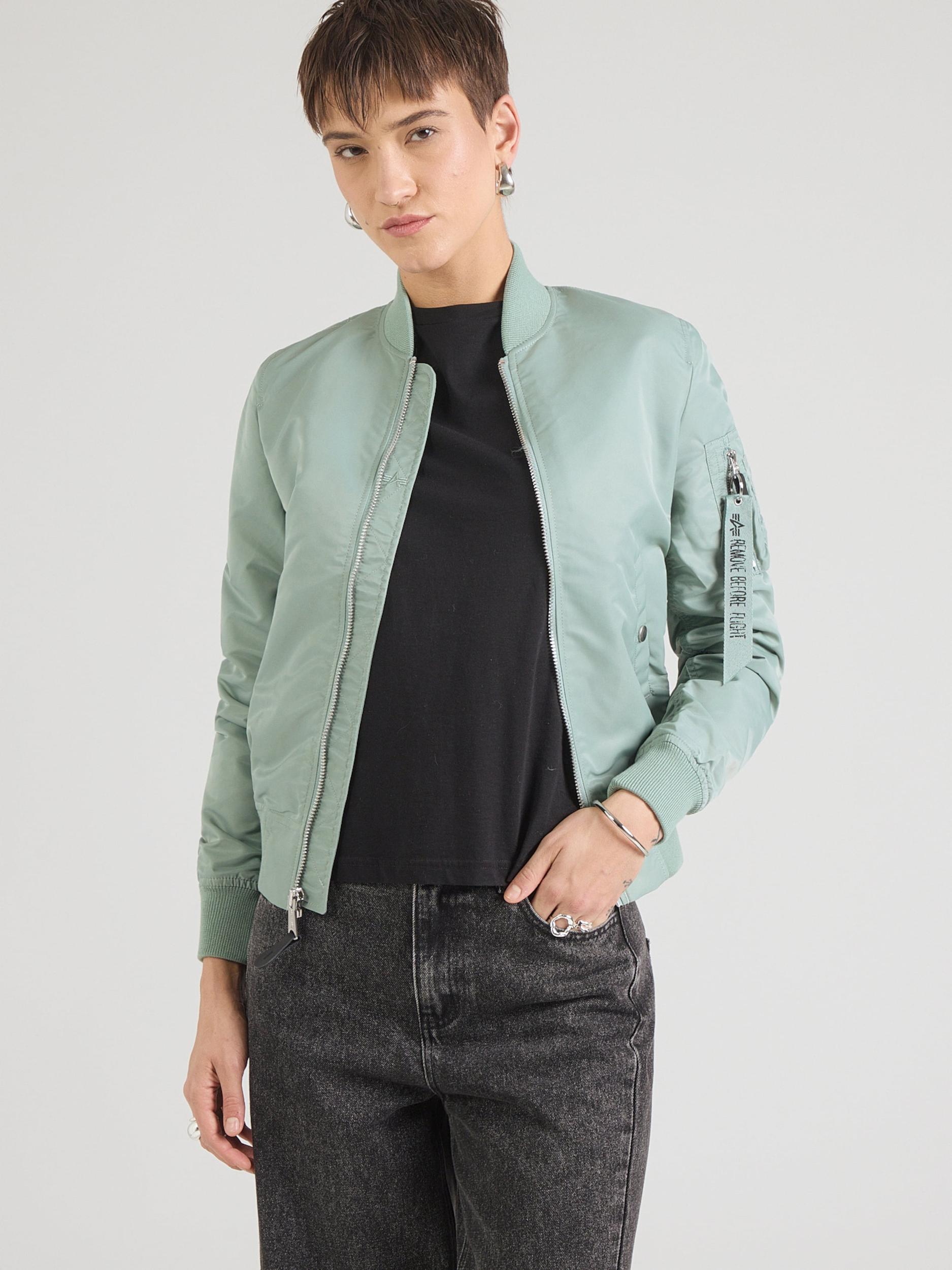 ALPHA INDUSTRIES Přechodná bunda světle zelená