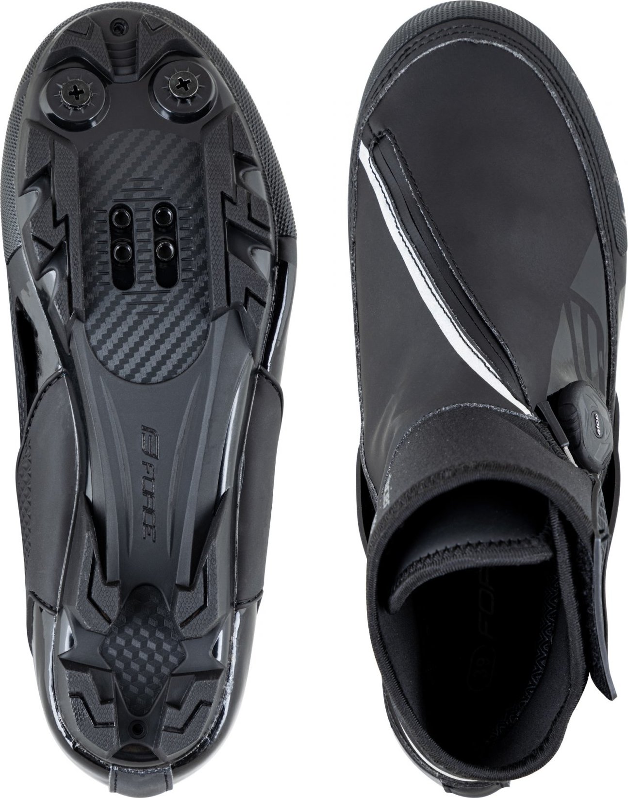 tretry zimní FORCE MTB GLACIER, černé