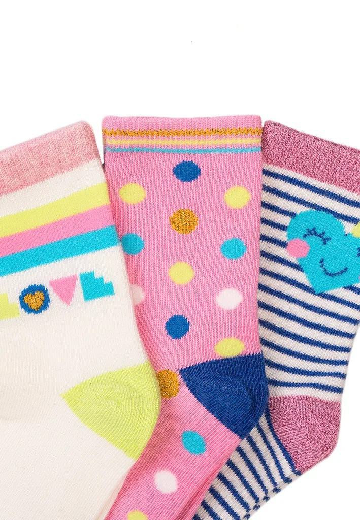 Minoti Dívčí ponožky 3 ks Vel. 128/140
