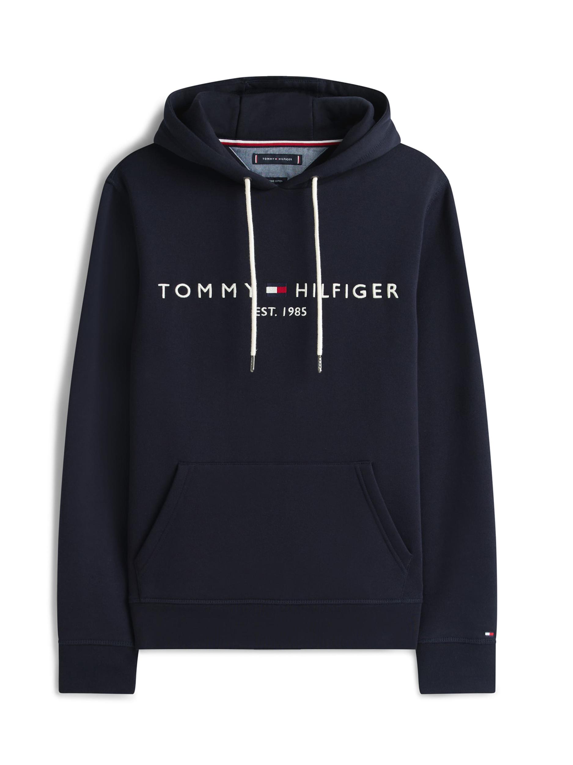 TOMMY HILFIGER Mikina tmavě modrá / červená / bílá