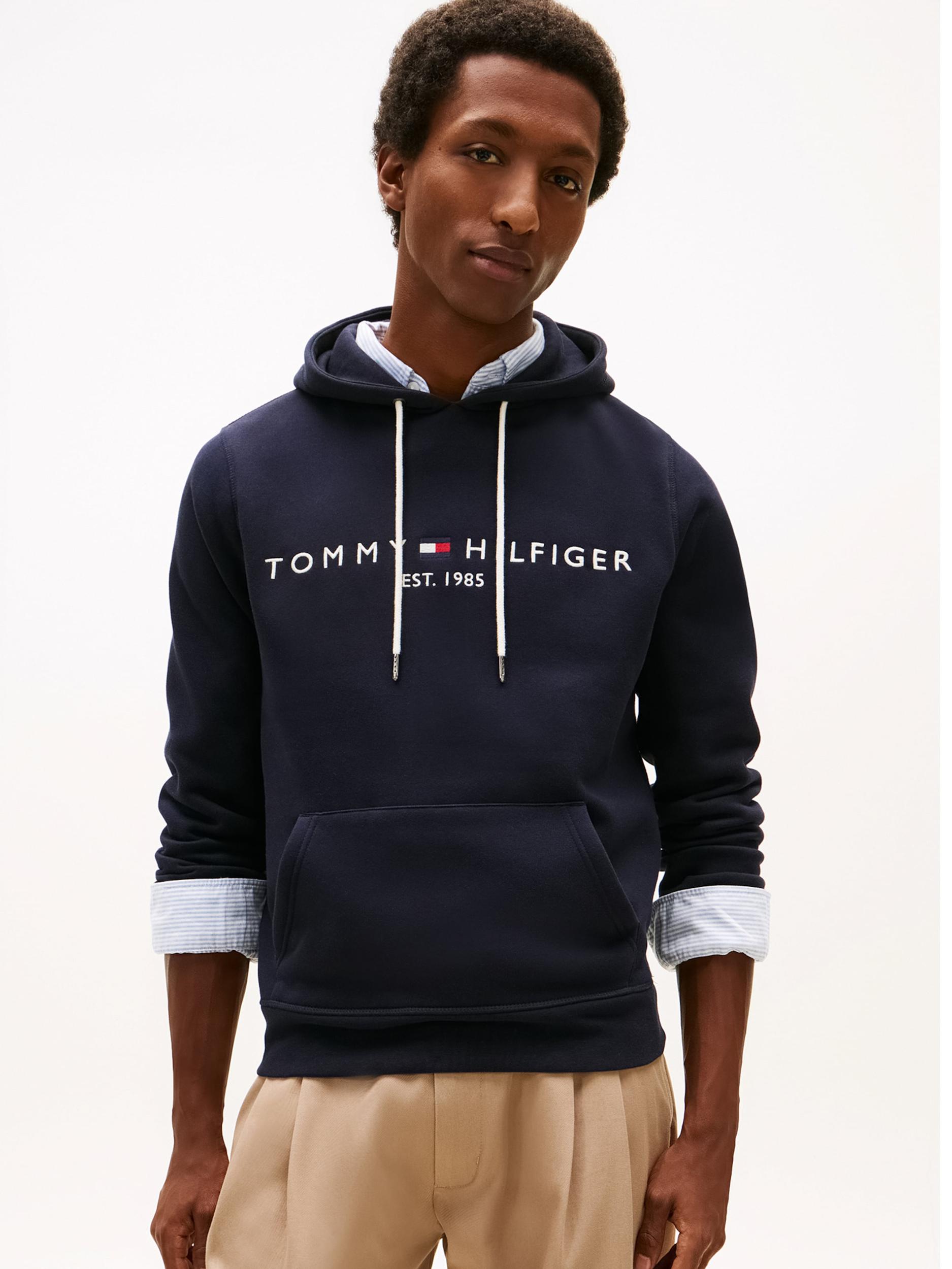 TOMMY HILFIGER Mikina tmavě modrá / červená / bílá