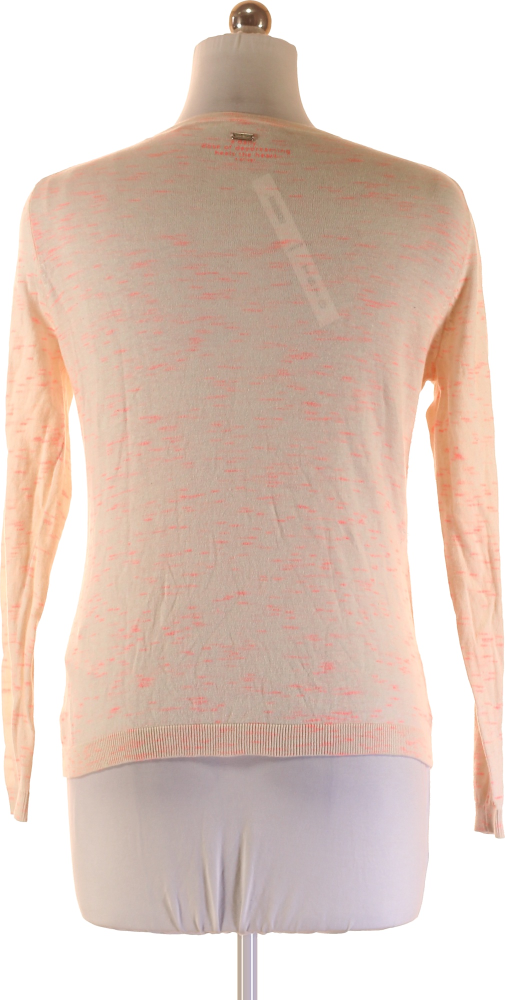 S.OLIVER Dámský Lehký Kardigan Béžový S Růžovým Melírem Propínací Vel. 38