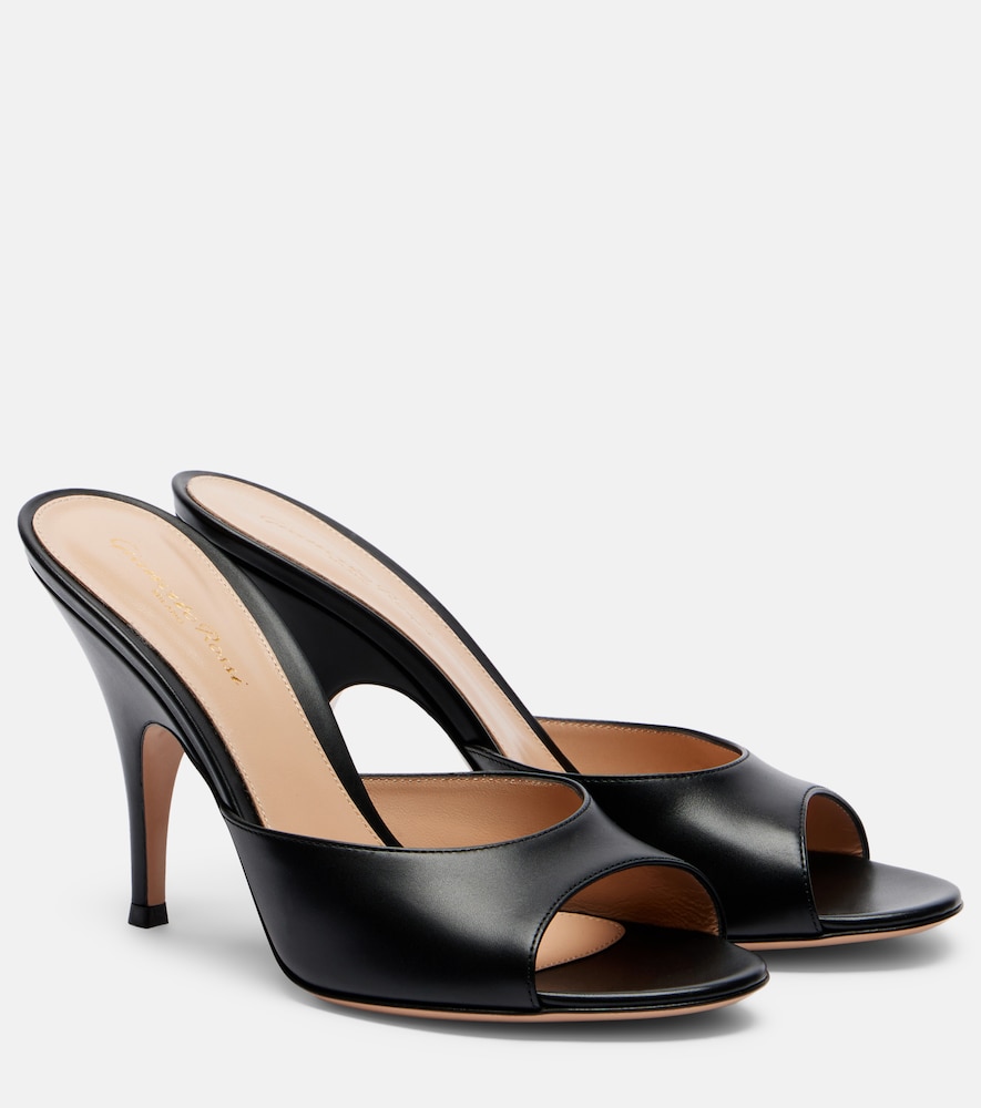 Gianvito Rossi Sofia leather mules