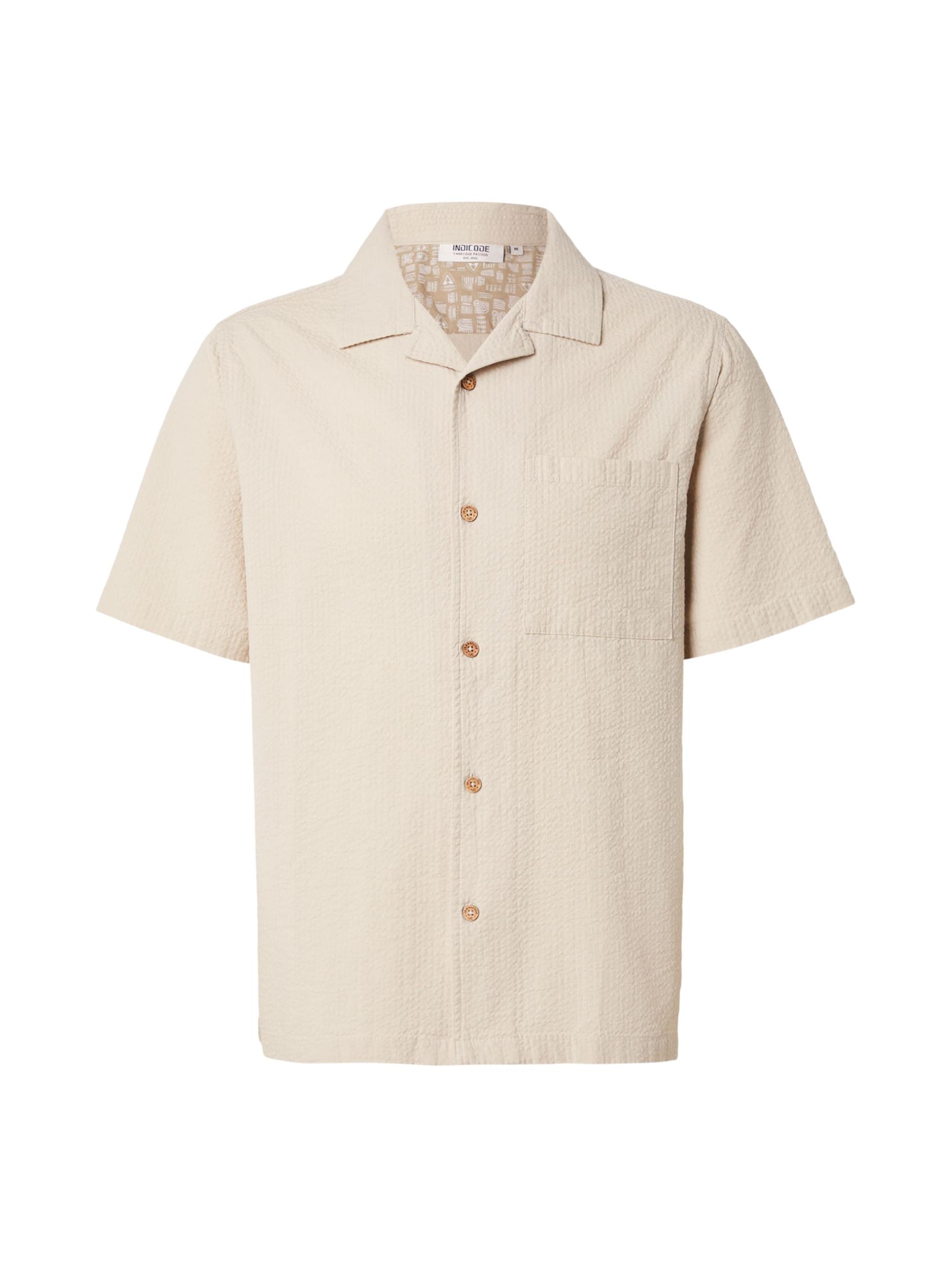 INDICODE JEANS Košile 'INDrill' režná