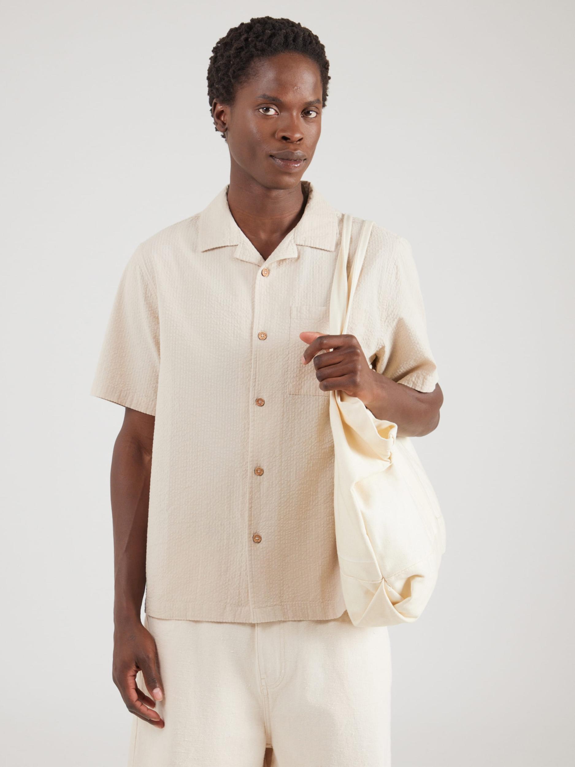 INDICODE JEANS Košile 'INDrill' režná