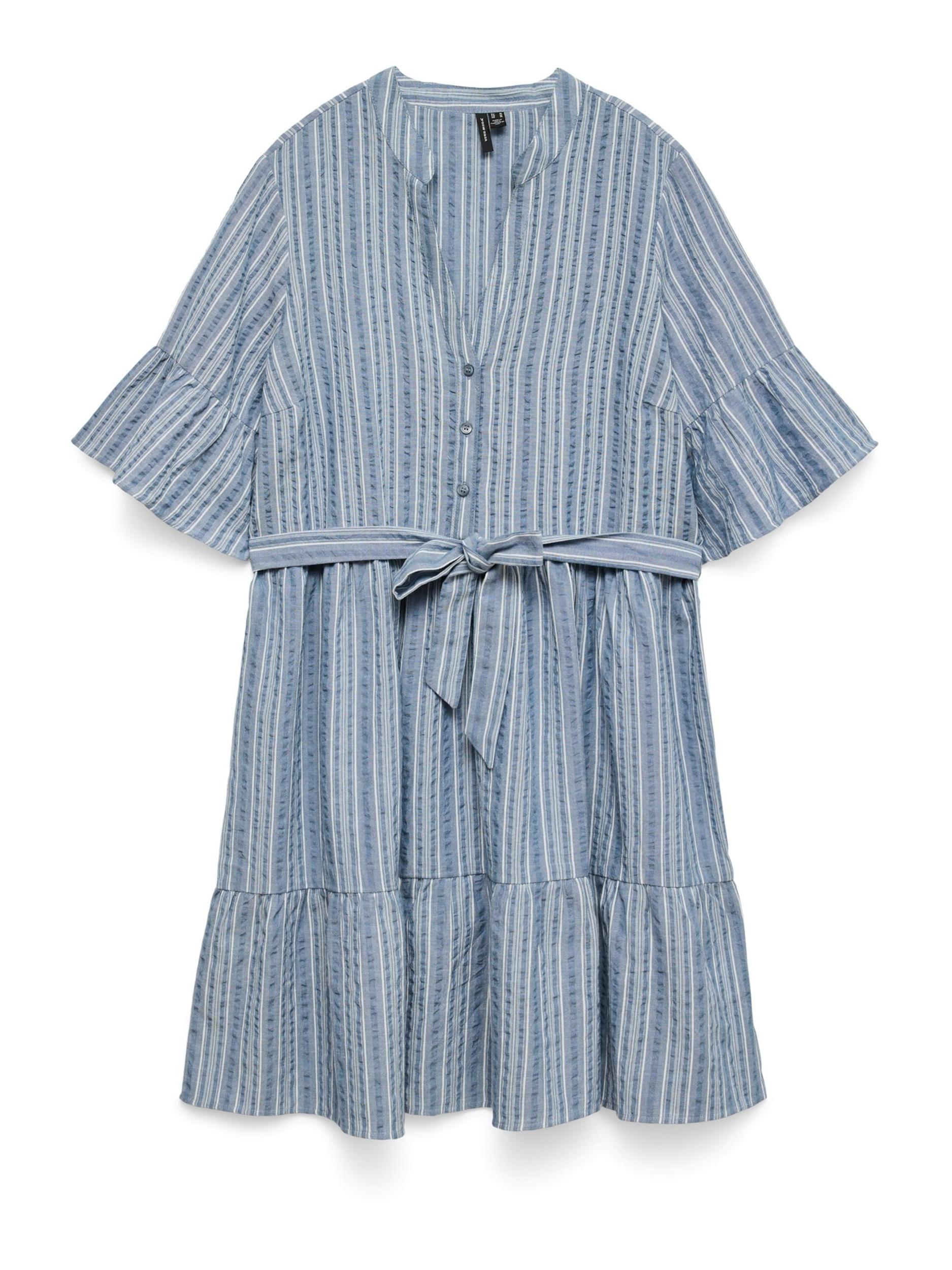 Vero Moda Maternity Košilové šaty VMMelena marine modrá / tmavě