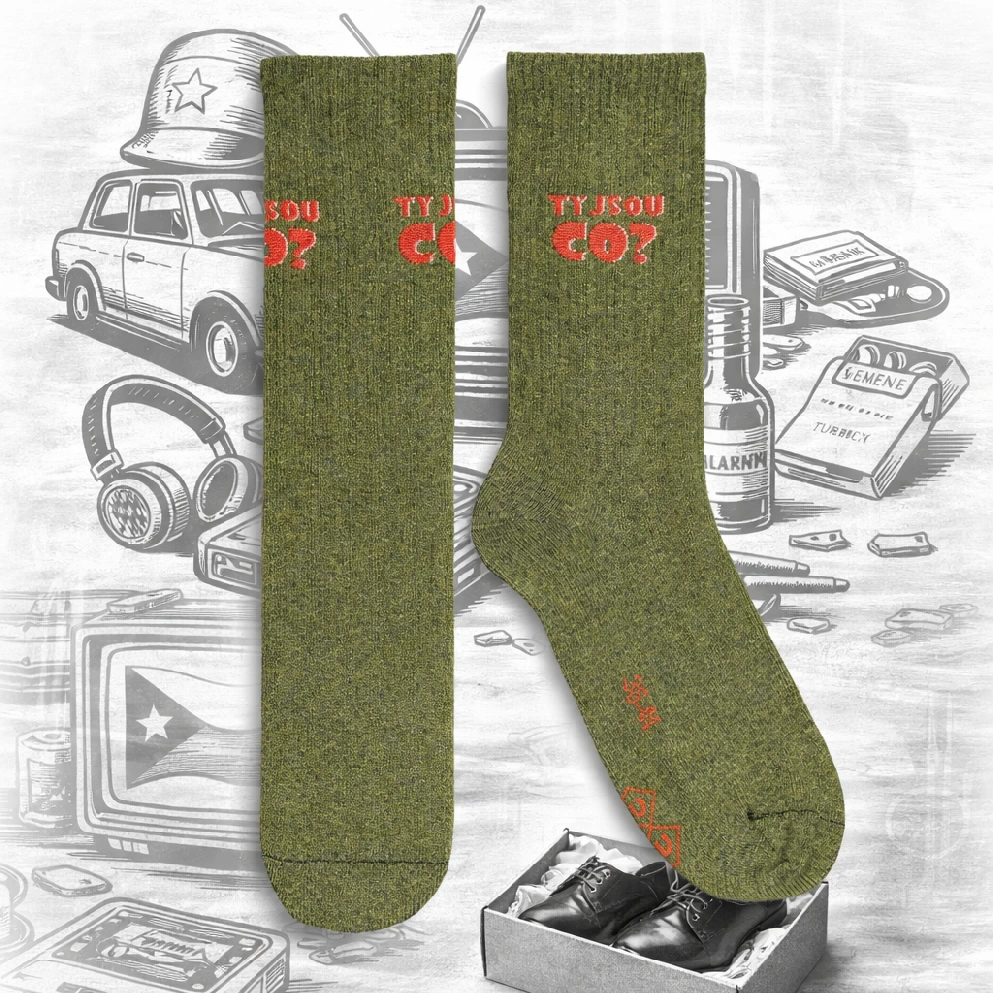 Moumou Retro ponožky - Ty jsou co?