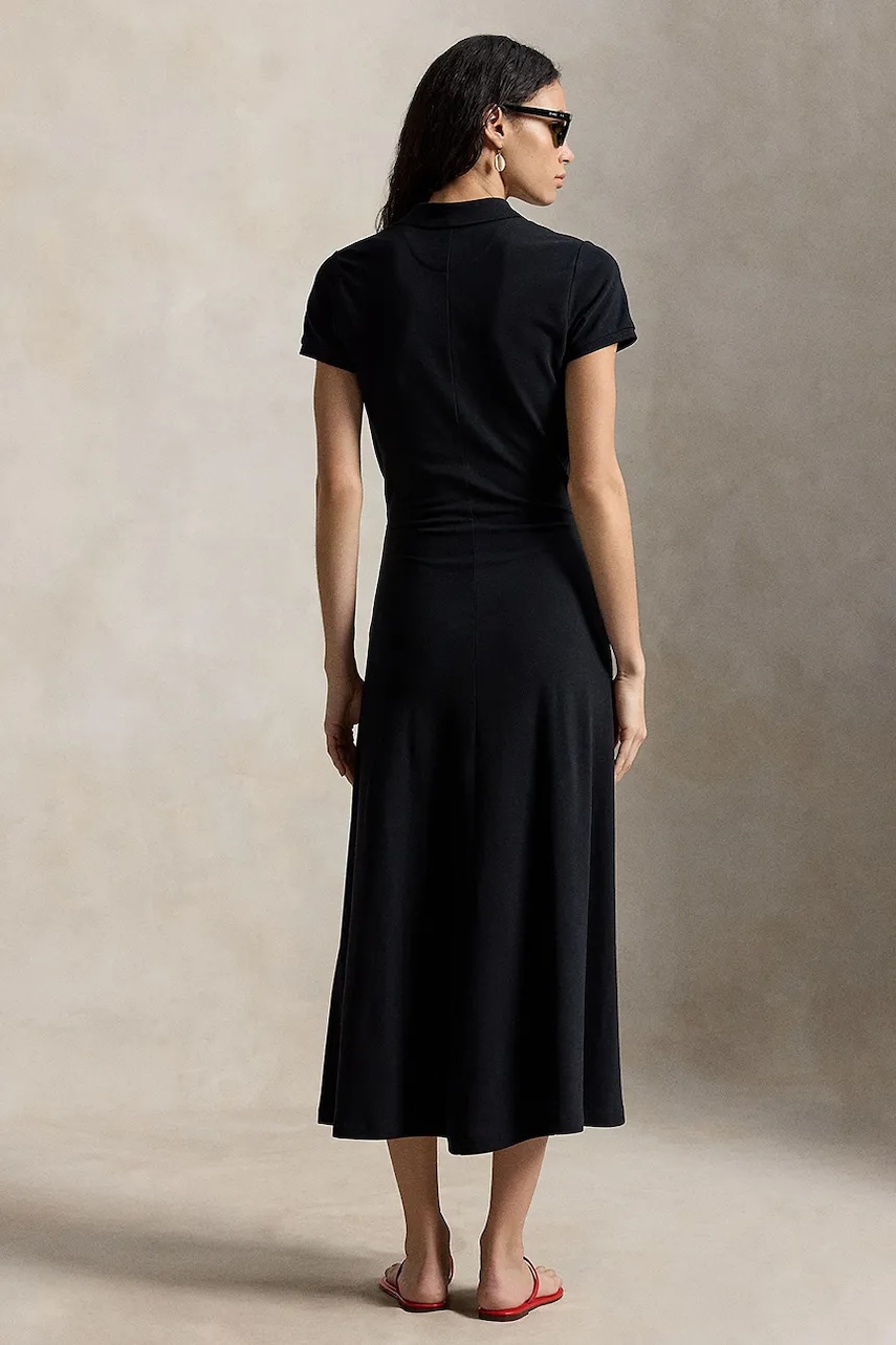 Polo Ralph Lauren rozšířené šaty bavlněné