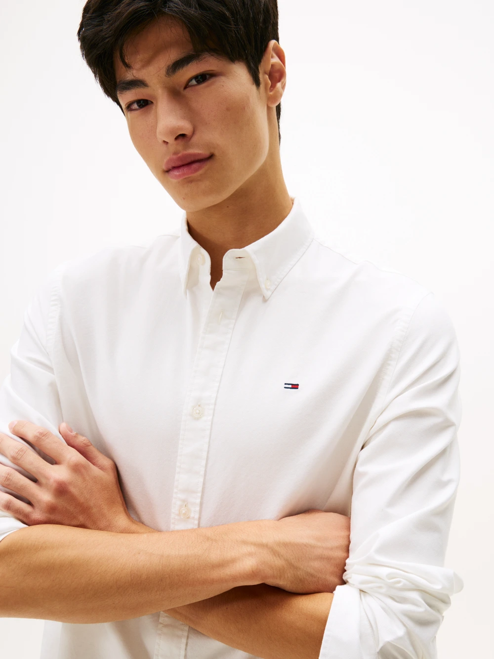 Tommy Jeans pánská bílá košile