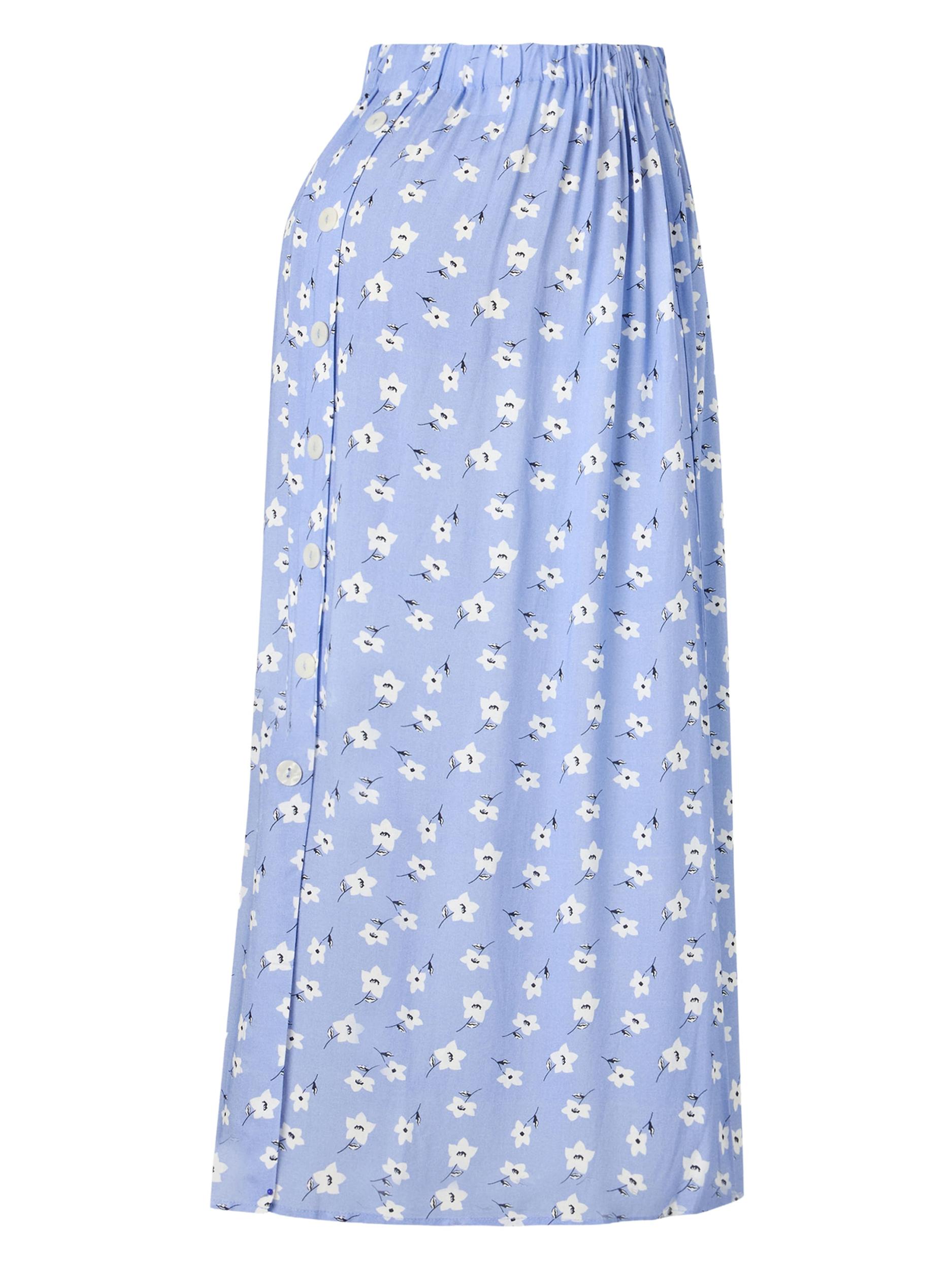 Only Maternity Sukně OLMNOVA světlemodrá / černá / bílá