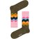 Happy Socks khaki ponožky s barevným vzorem Faded Diamond - 41-46