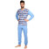 Pánské pyžamo Foltýn nadrozměr modré (FPDN11) 5