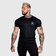 Pánské sportovní tričko Iron Aesthetics Circle, černé