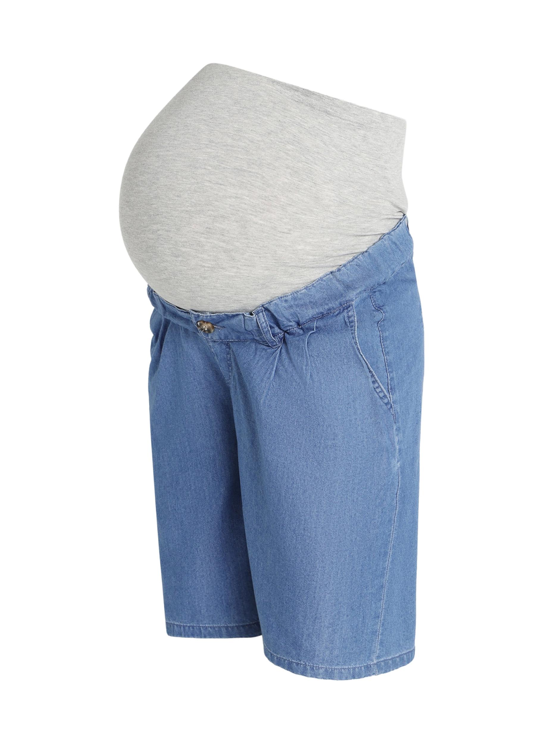Only Maternity Džíny se sklady v pase OLMBEA modrá džínovina