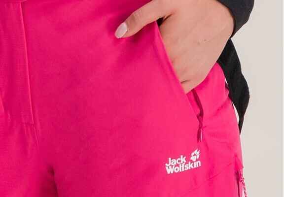 Jack Wolfskin růžové kalhoty