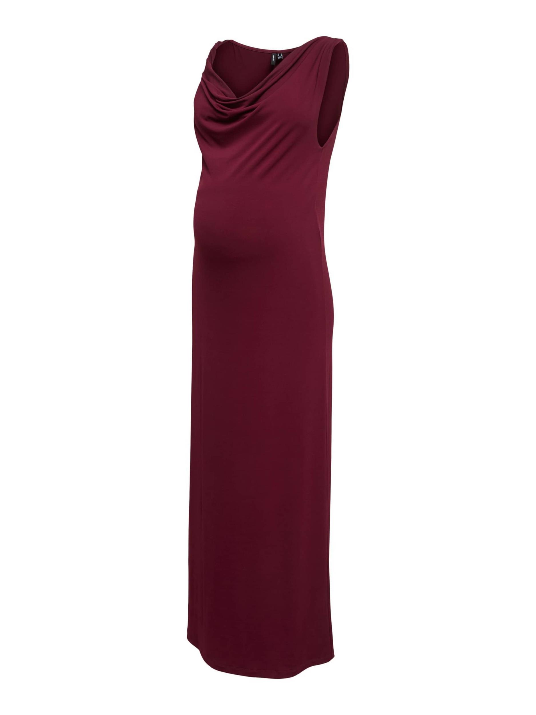 Vero Moda Maternity Šaty VMMCILJA vínově červená