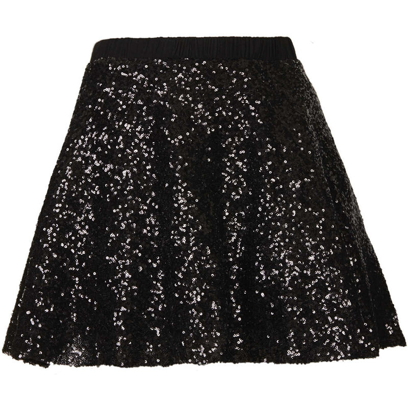 Topshop **Adele Sequin Skirt by TFNC