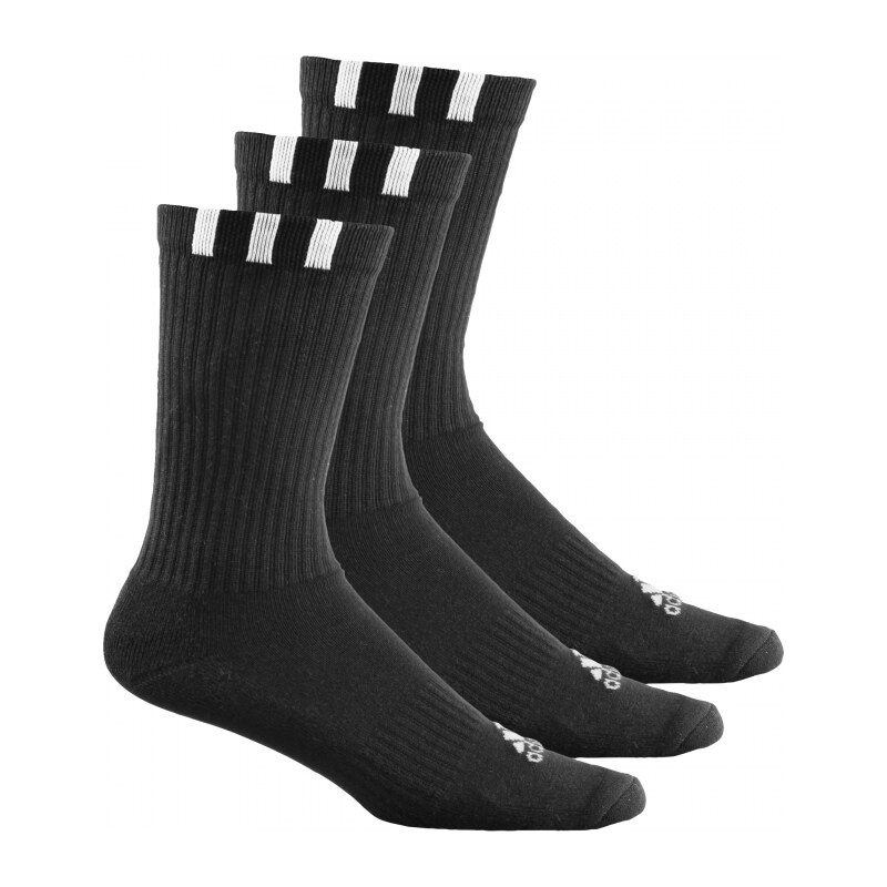 Ponožky adidas Performance 3S CREW HC 3PP (Černá / Bílá)
