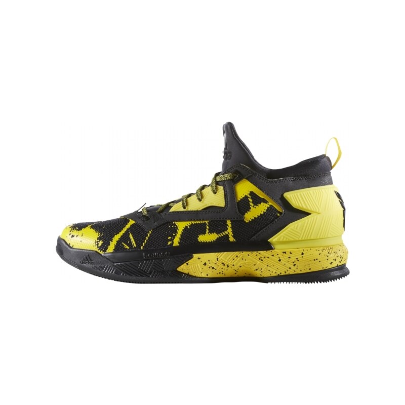 Basketbalové boty adidas Performance D LILLARD 2 (Černá / Žlutá)