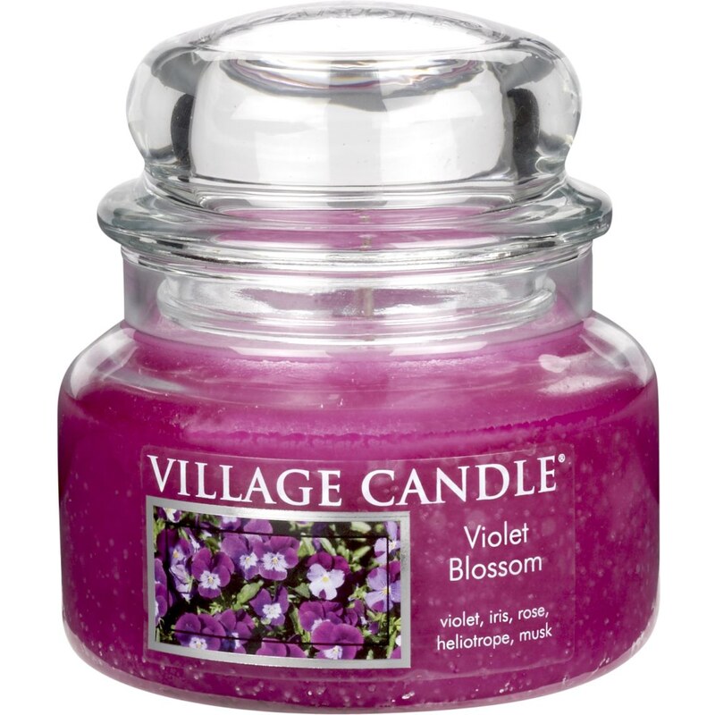Village Candle Svíčka ve skle Violet blossom - malá