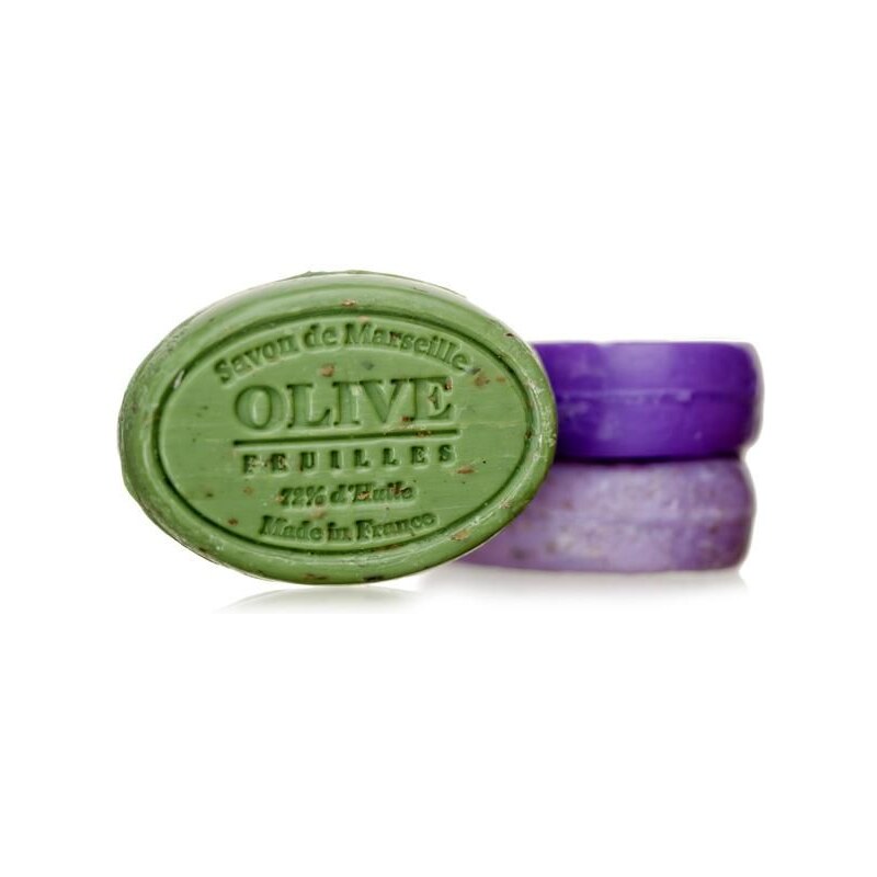 Le Chatelard Marseillské mýdlo s peelingem 100 g ovál - oliva květ