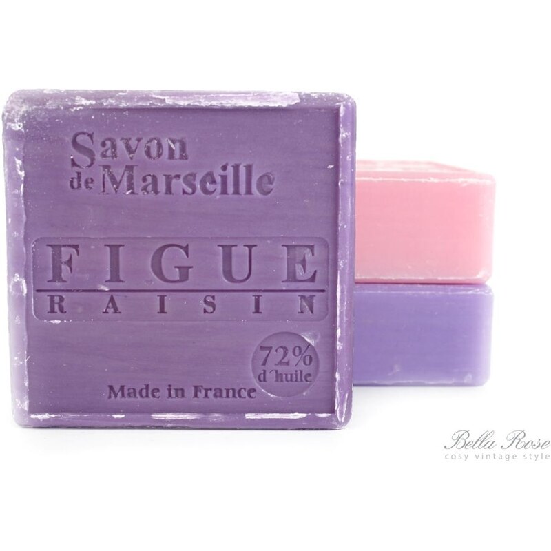 Le Chatelard Marseillské mýdlo 100 g čtverec - fíky a hrozny