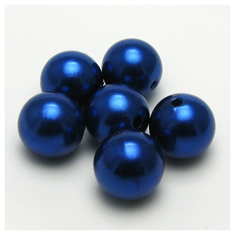 Voskované perly, 14 mm (6ks/bal)