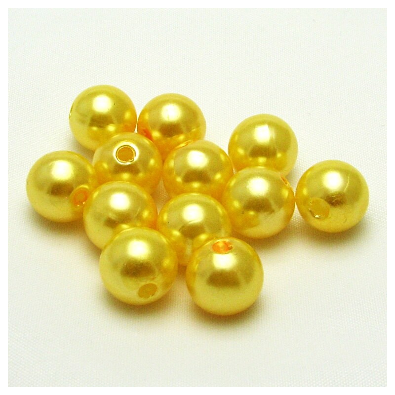 Voskované perly, 10 mm (12ks/bal)