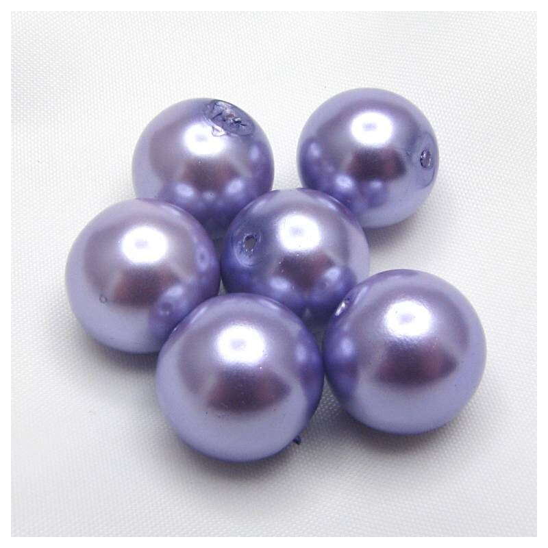 Voskované perly, 12mm (6ks/bal)