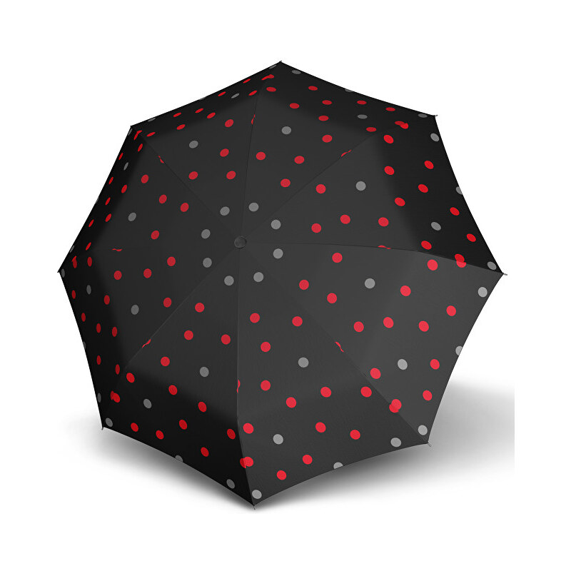 Doppler Dámský skládací plně automatický deštník Hit Magic Trio - černý s puntíky 7440265PT02-2